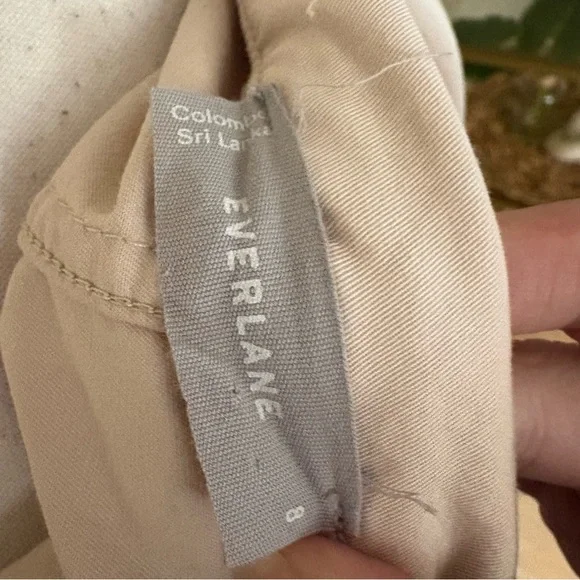 EVERLANE Tan The Modern Utility Jumpsuit Size 8 Belted - Picture 7 of 9